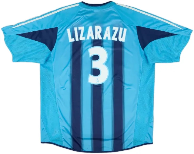 2004-05 Olympique Marseille Away Shirt Lizarazu #3 - 6/10 - (XL)