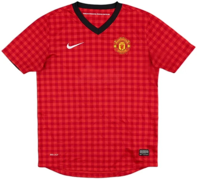 Nike Manchester United Boys SS Home Shirt 2012/13