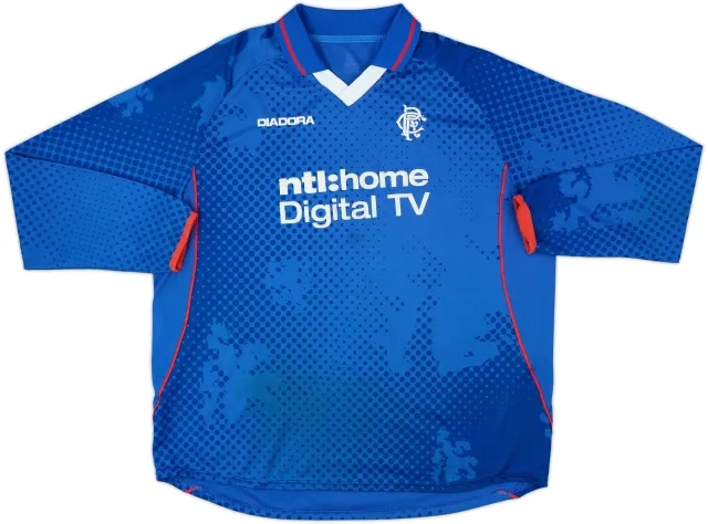 Diadora Rangers Mens LS Home Shirt 2002/03