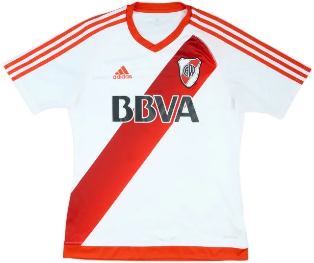 adidas River Plate Mens SS Home Shirt 2016/17