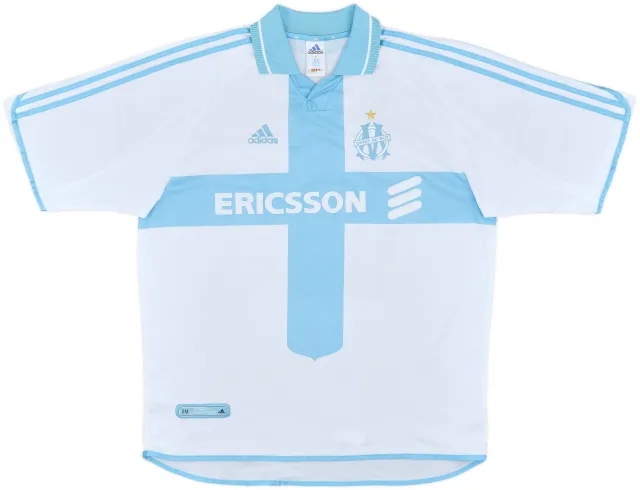 2000-01 Olympique Marseille Home Shirt - 6/10 - (XL)