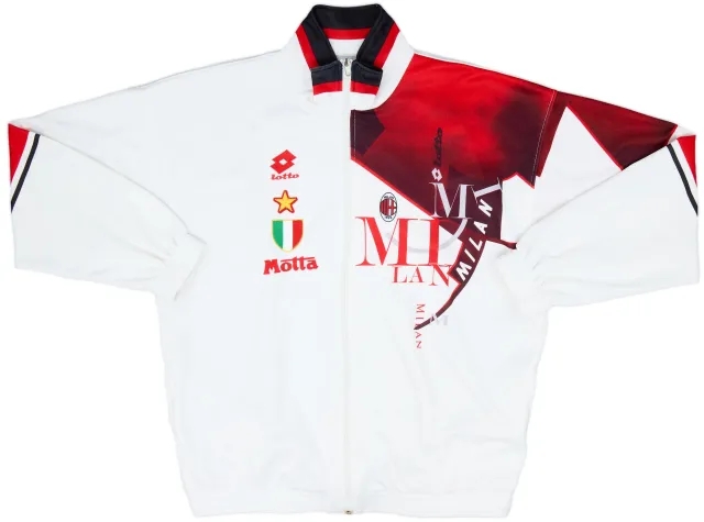 1993-94 AC Milan Lotto Track Jacket - 8/10 - (XXL)