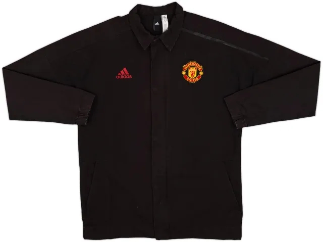 2017-18 Manchester United adidas Coach Jacket - 8/10 - (M)