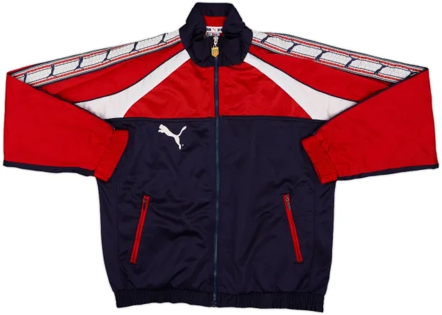 1996-98 Atletico Madrid Puma Track Jacket - 8/10 - (L)