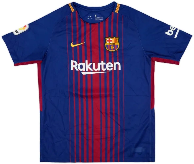 Nike Barcelona Boys SS Home Shirt 2017/18