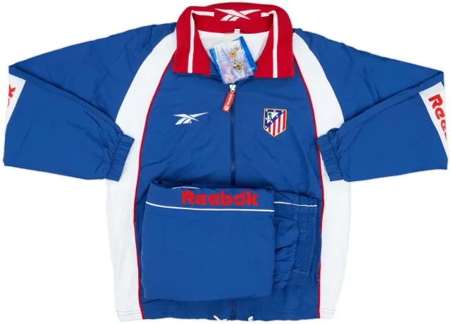 1998-99 Atletico Madrid Reebok Full Tracksuit (XL.Boys)