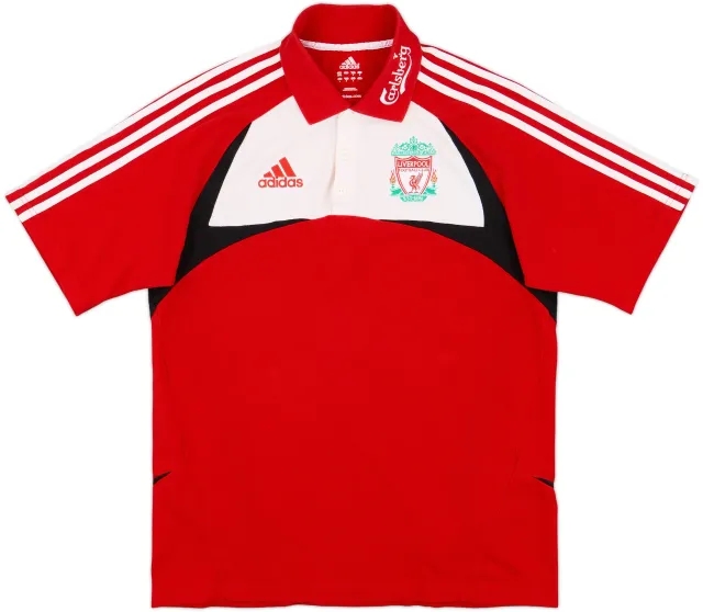 2007-08 Liverpool adidas Polo Shirt - 8/10 - (M)