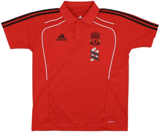 2010-11 Liverpool adidas Polo Shirt - 8/10 - (L)