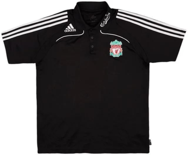 2008-09 Liverpool adidas Polo Shirt - 8/10 - (M)