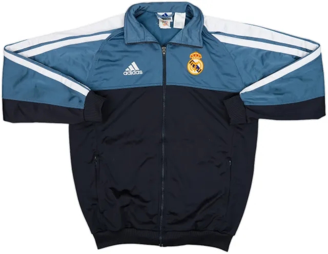 2001-02 Real Madrid adidas Track Jacket - 8/10 - (XL.Boys)