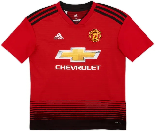 adidas Manchester United Boys SS Home Shirt 2018/19