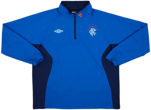 2010-11 Rangers Umbro 1/4 Zip Drill Top - 8/10 - (XL)