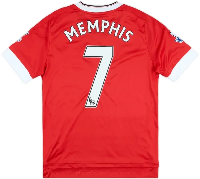 adidas Manchester United Boys SS Home Shirt 2015/16