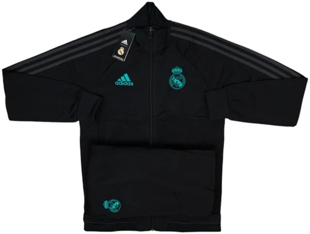 2017-18 Real Madrid adidas Full Tracksuit (S)