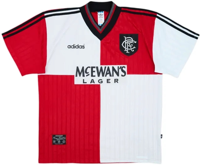 adidas Rangers Mens SS Away Shirt 1995/96