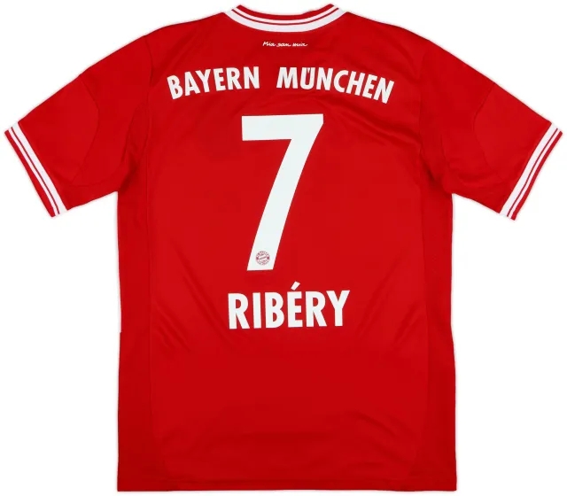 adidas Bayern Munich Boys SS Home Shirt 2013/14