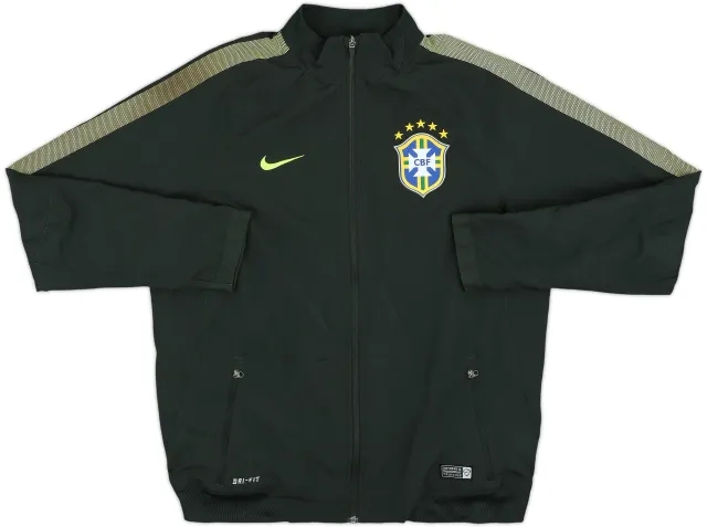 2014-15 Brazil Nike Track Jacket - 8/10 - (L)