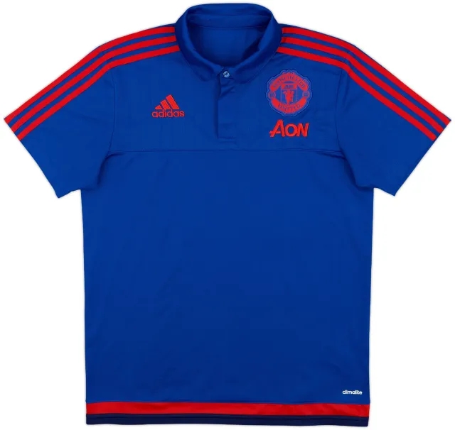 2015-16 Manchester United adidas Polo Shirt - 10/10 - (M)