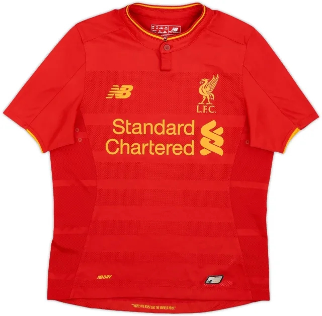 NewBalance Liverpool Boys SS Home Shirt 2016/17