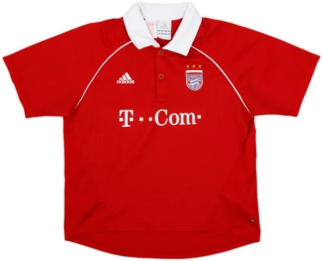 adidas Bayern Munich Boys SS Home Shirt 2005/06