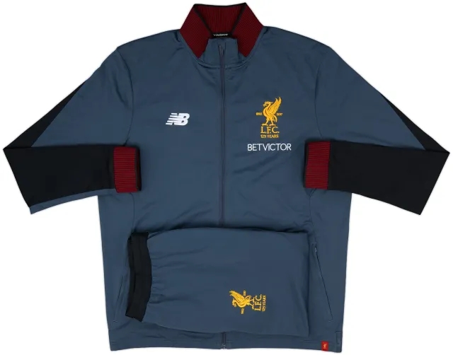 2017-18 Liverpool New Balance Full Tracksuit - 10/10 - (XL)