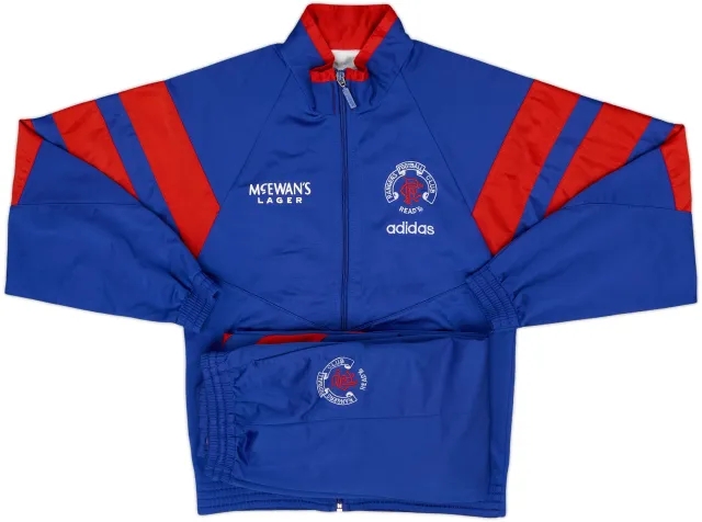 1992-94 Rangers adidas Full Tracksuit - 9/10 - (S.Boys)