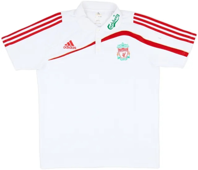 2009-10 Liverpool adidas Polo Shirt - 8/10 - (L)