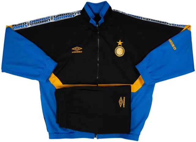 1997-98 Inter Milan Umbro Full Tracksuit - 9/10 - (M)