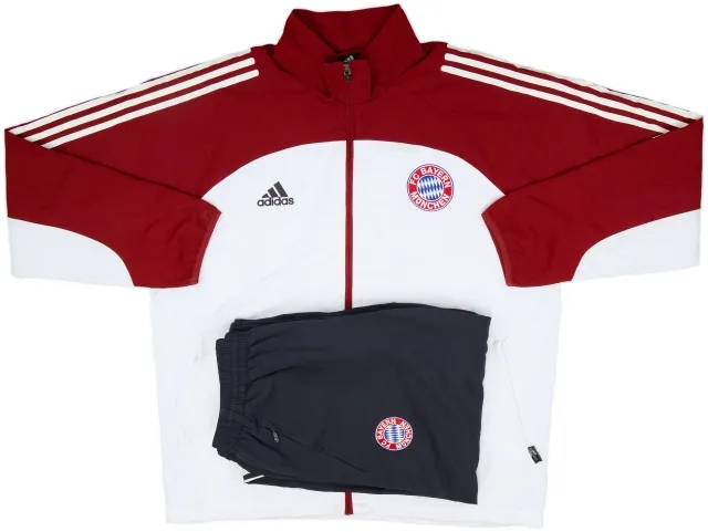 2002-03 Bayern Munich adidas Full Tracksuit - 7/10 - (L/XL)