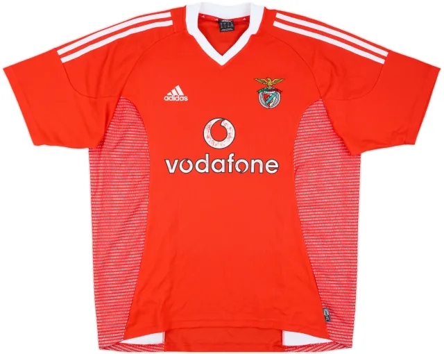 adidas Benfica Mens SS Home Shirt 2002/03