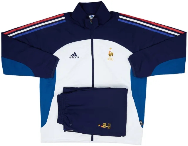 2002-03 France adidas Full Tracksuit - 7/10 - (L)