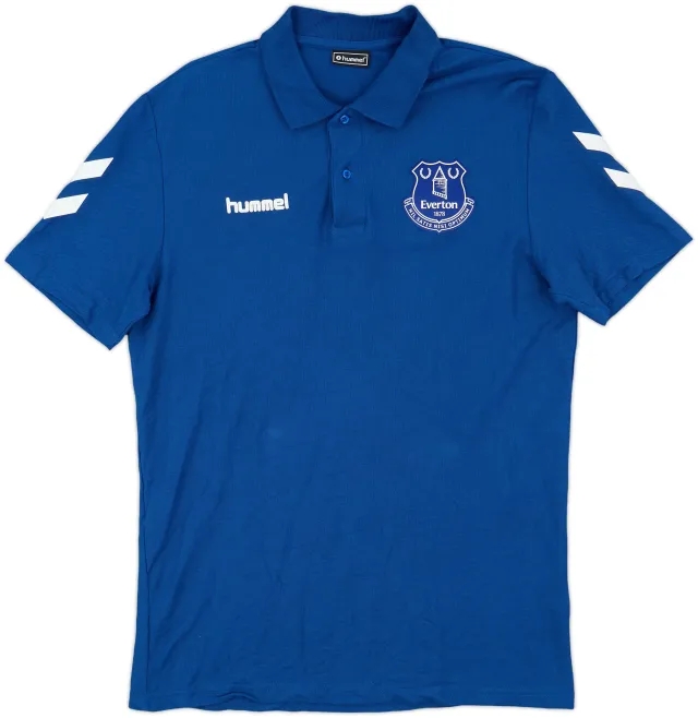 2021-22 Everton Hummel Polo Shirt - 9/10 - (M)