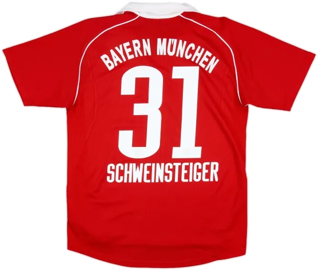 adidas Bayern Munich Boys SS Home Shirt 2005/06