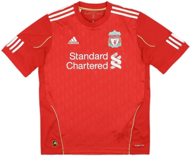 adidas Liverpool Boys SS Home Shirt 2010/12