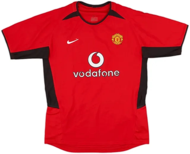 Nike Manchester United Boys SS Home Shirt 2002/04