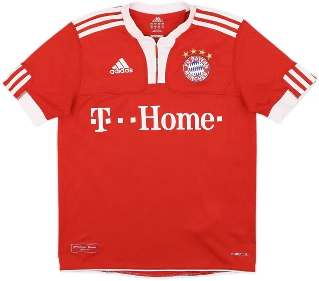 adidas Bayern Munich Boys SS Home Shirt 2009/10