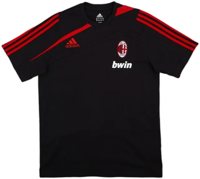 2009-10 AC Milan adidas Cotton Tee - 8/10 - (M)