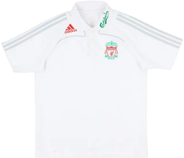 2008-09 Liverpool adidas Polo Shirt - 6/10 - (S)