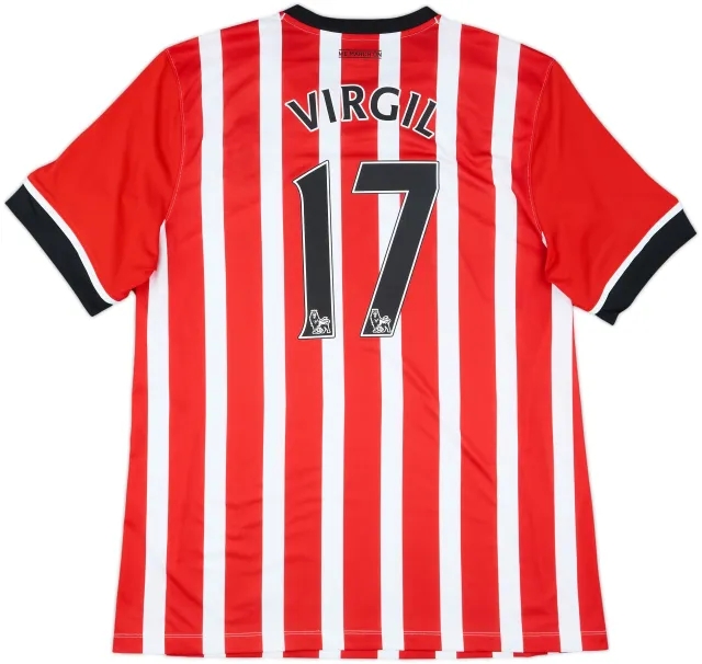 2016-17 Southampton Home Shirt Virgil #17 - 8/10 - (XXL)