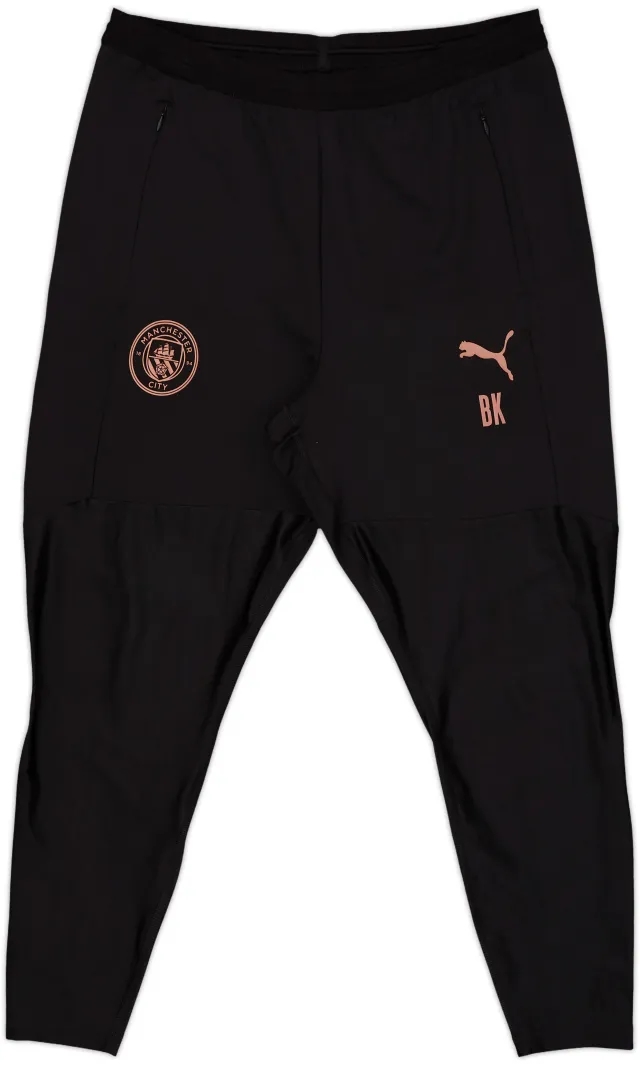2019-20 Manchester City Puma Staff Issue Track Pants/Bottoms BK - 9/10 - (XL)