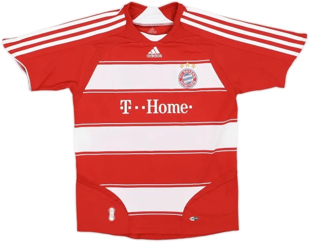 adidas Bayern Munich Boys SS Home Shirt 2007/08
