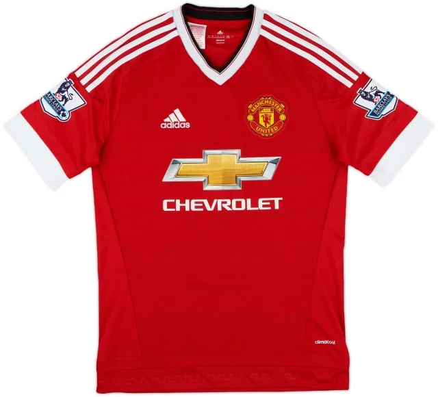 adidas Manchester United Boys SS Home Shirt 2015/16