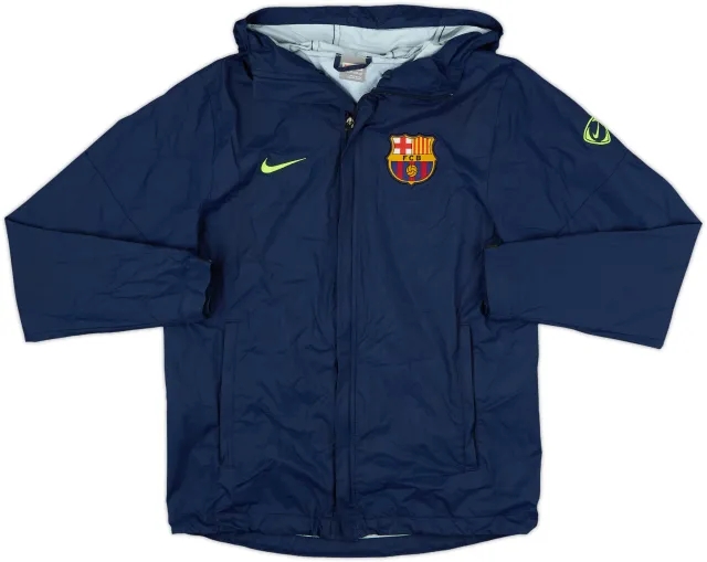 2009-10 Barcelona Nike Hooded Rain Jacket - 8/10 - (XS)