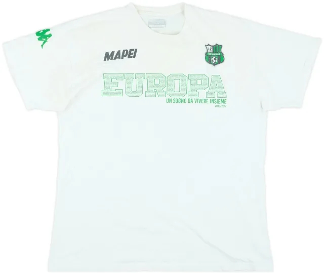2016-17 Sassuolo 'Europa' Kappa Cotton Tee - 6/10 - (L)