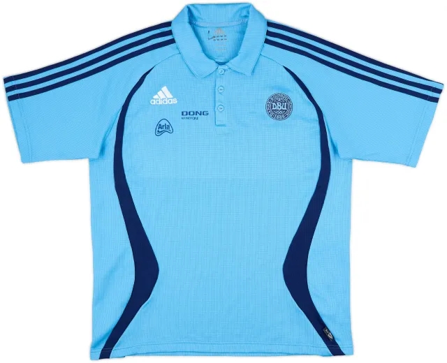 2005-06 Denmark adidas Polo Shirt - 6/10 - (L/XL)