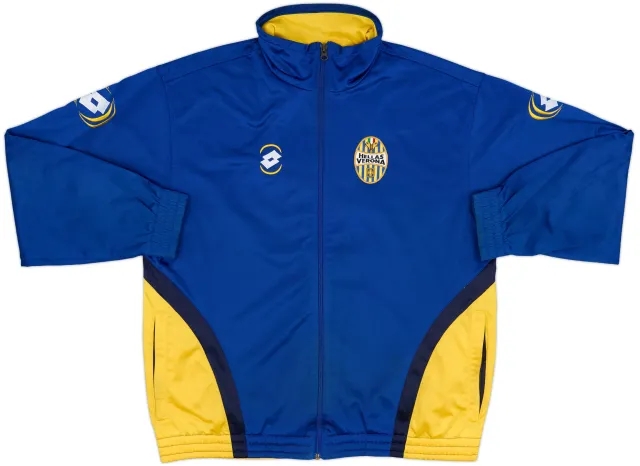 2001-02 Hellas Verona Lotto Hooded Rain Jacket - 8/10 - (XL)