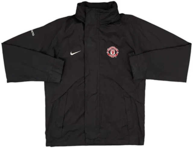 2002-03 Manchester United Nike Hooded Rain Jacket - 8/10 - (S)