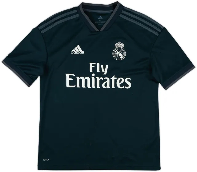 adidas Real Madrid Boys SS Away Shirt 2018/19
