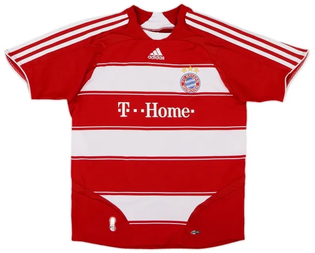 adidas Bayern Munich Boys SS Home Shirt 2007/08