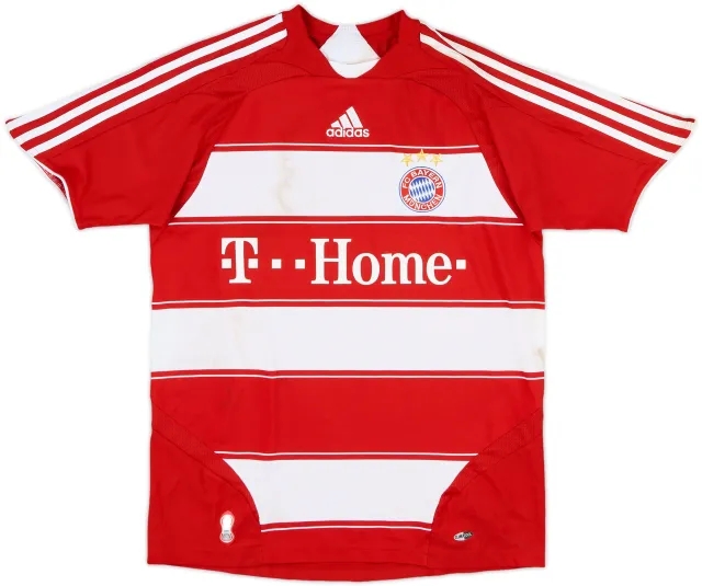 adidas Bayern Munich Boys SS Home Shirt 2007/08